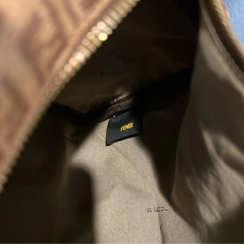 Fendi Brown Monogram Boston Bag - Picture 13 of 16